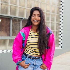 80’s hot pink jacket